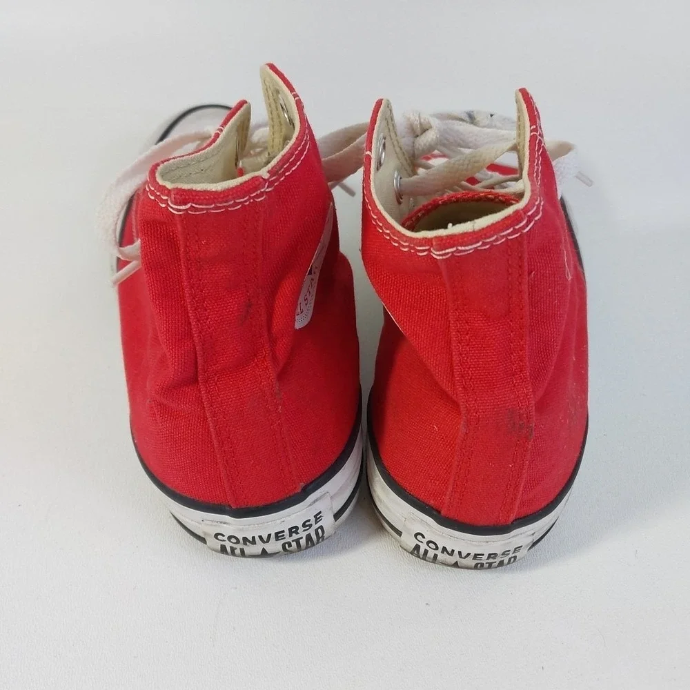 Red Converse Chuck Taylor All Star Sneaker Men 3.5 Women 5.5 Canvas Hi Top Shoes